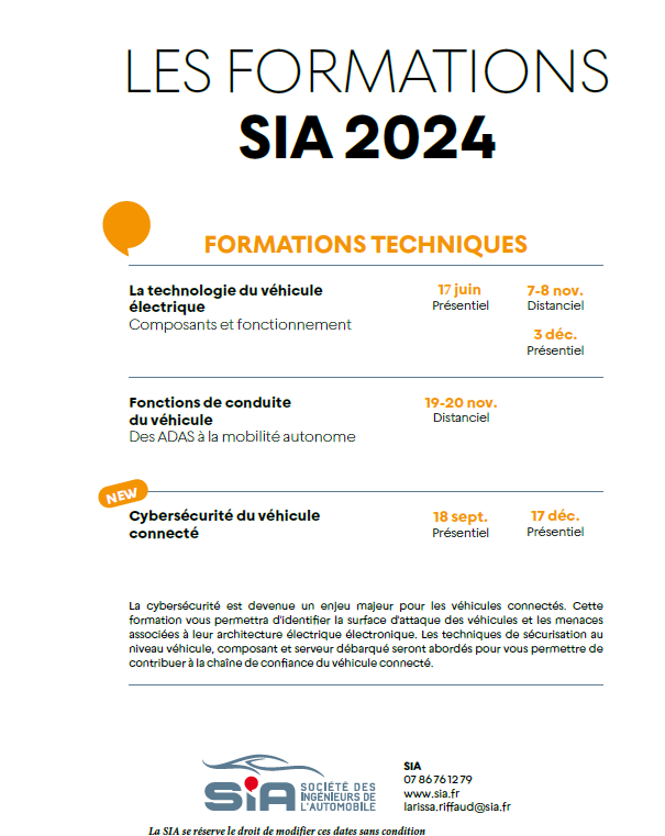 Formations SIA